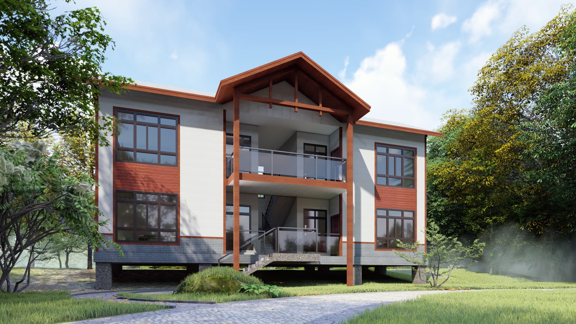 別墅項目 板材型號：PB9003，PBW32-07