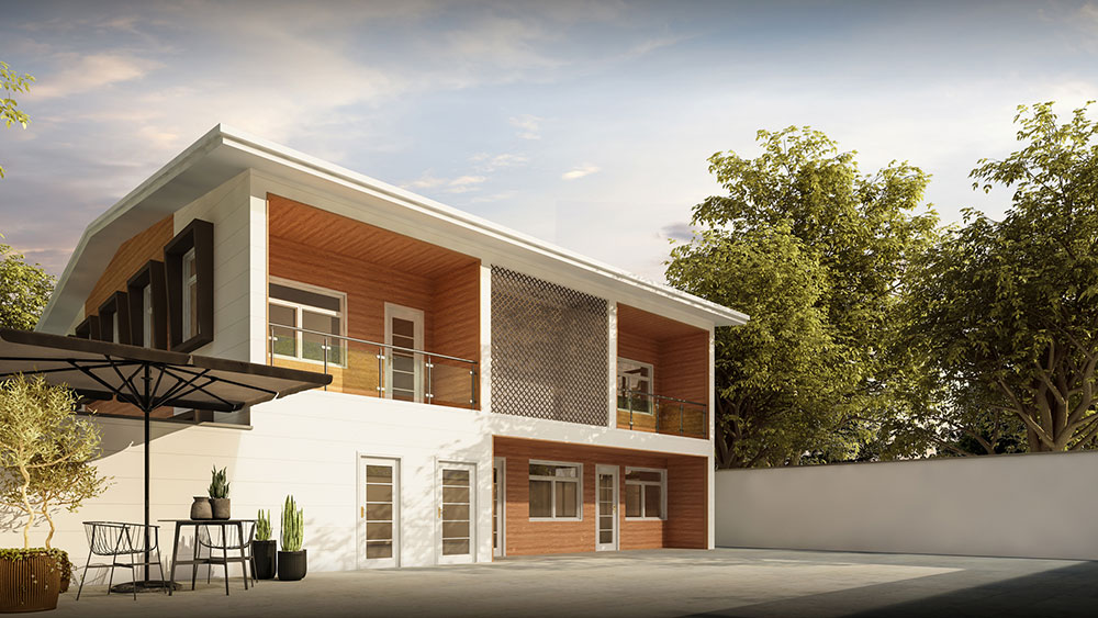 非洲別墅項目  板材型號：PBW32-07，PB9003