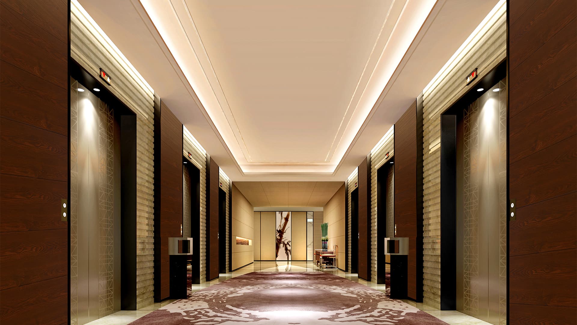 酒店走廊裝修項目  板材型號:PBW17-06